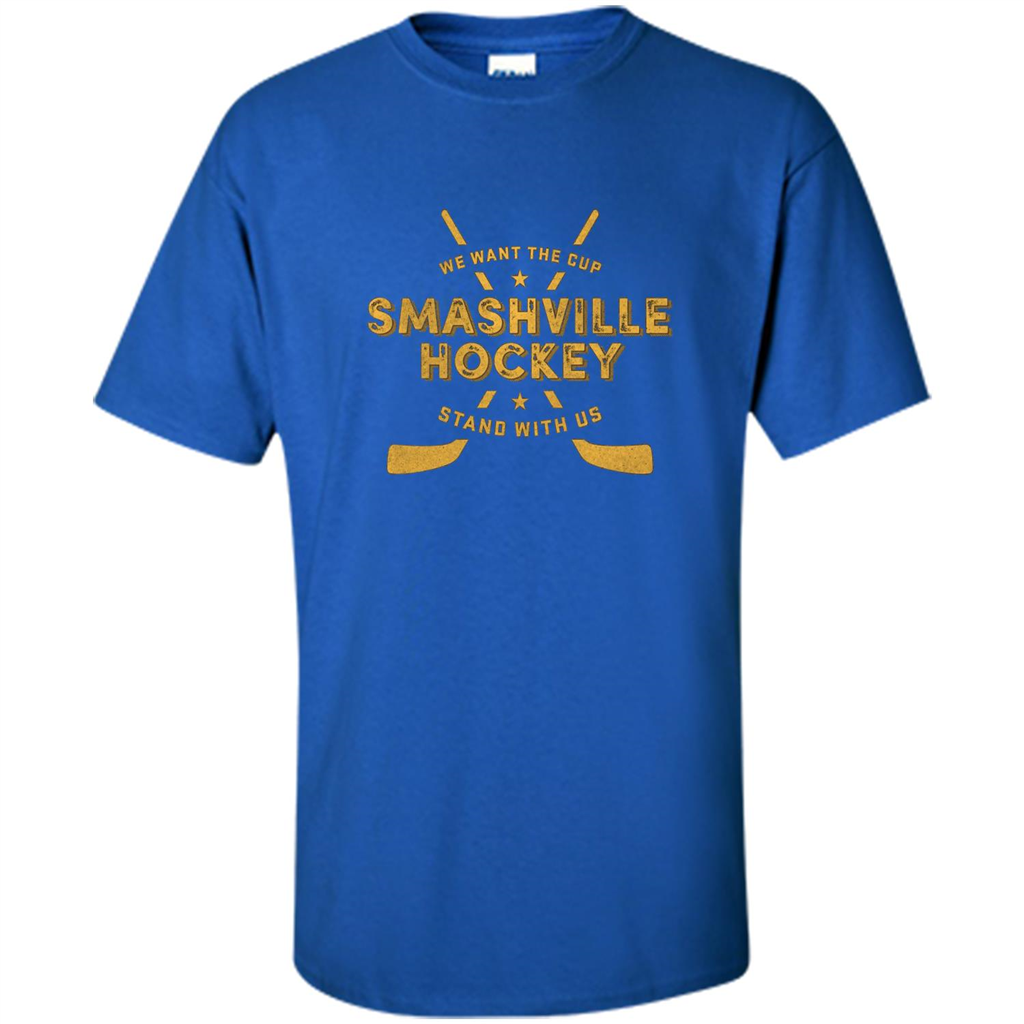 Smashville Hockey T-shirt We Want The Cup Royal