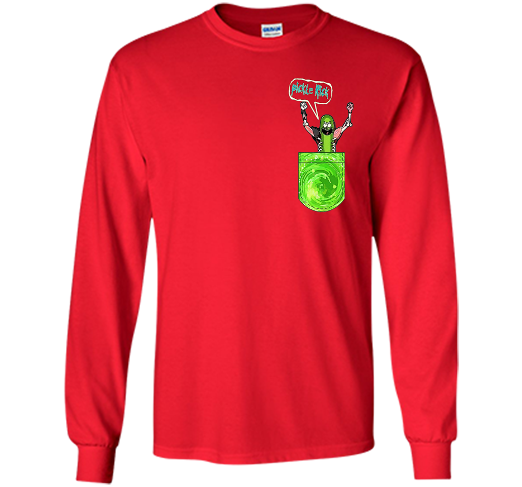 Pickle Funny Rick Pocket t-shirt Red