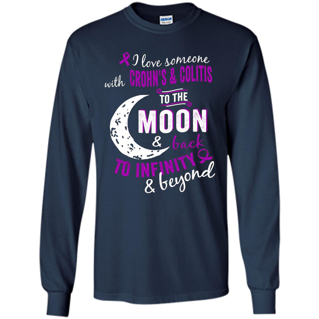Crohn's and Colitis Awareness T-shirt Navy