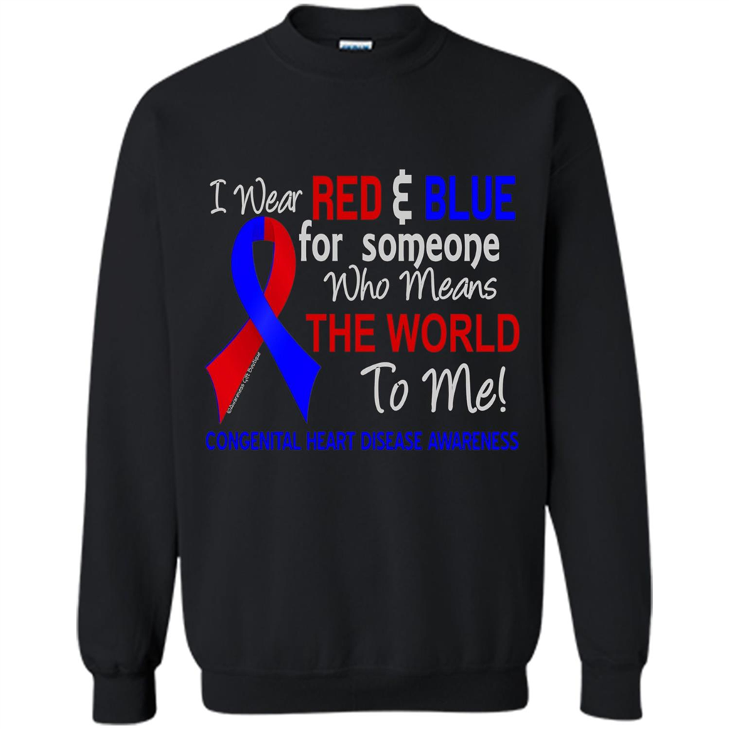 Congenital Heart Disease CHD T-Shirt Means The World To Me Black