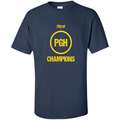 Pittsburgh PGH City Of Champions T-shirt Navy