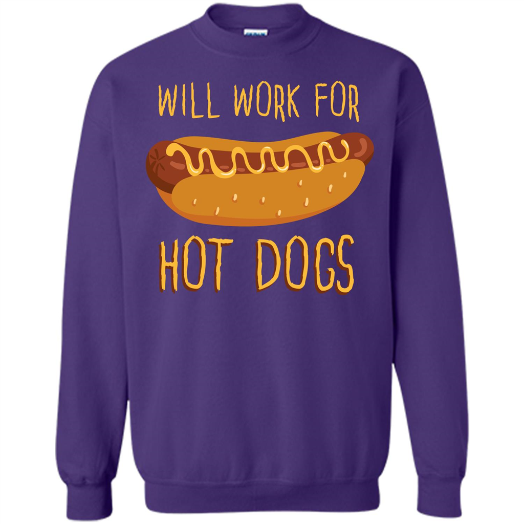 Hot Dogs T-shirt Will Work For Hot Dogs Purple