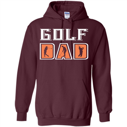 Golf Lover T-shirt Golf Dad Maroon