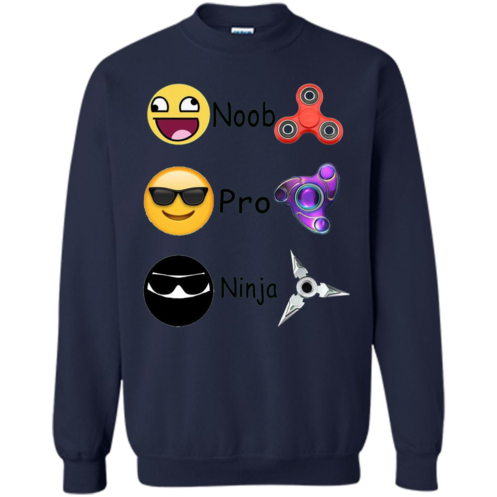 Fidget Spinner Emoji Classification Gamer Guide T-shirt Navy
