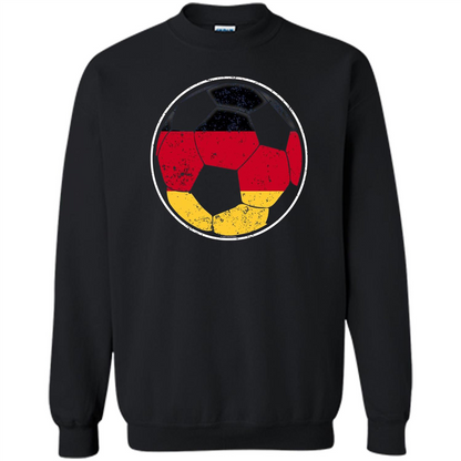 Germany Flag Soccer Ball Flag Soccer T-shirt Black