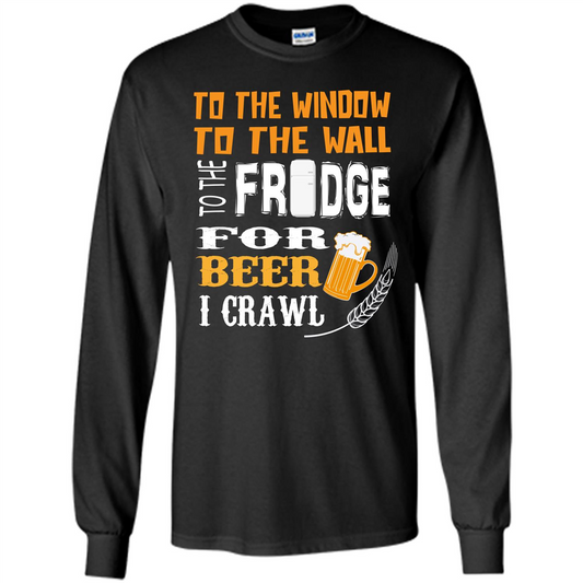 Beer. For Beer I Crawl T-shirt Black