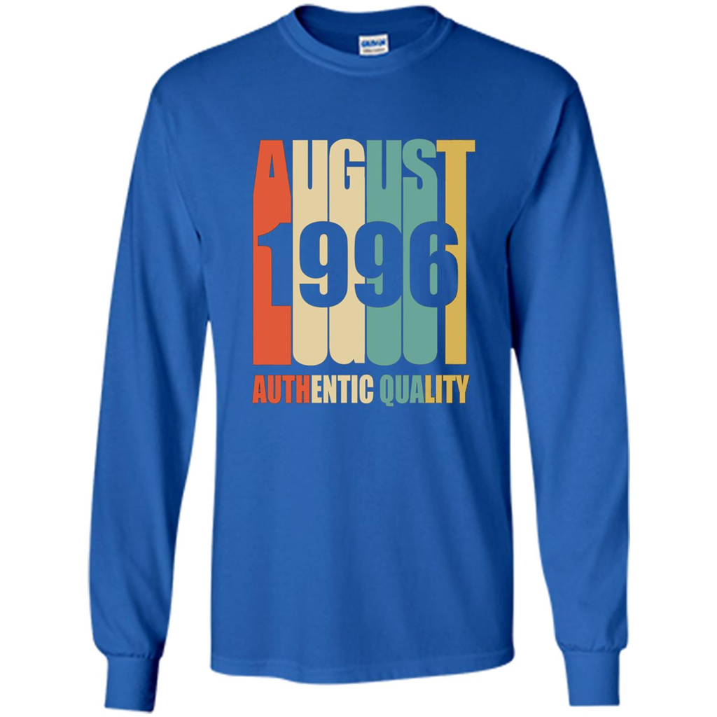 August 1996 Authentic Quality T-shirt Royal