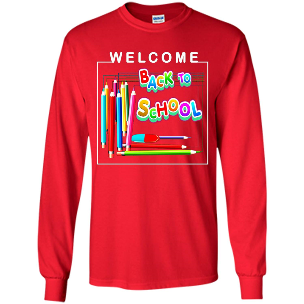 Welcome Back to School T-shirt School Day T-shirt Red