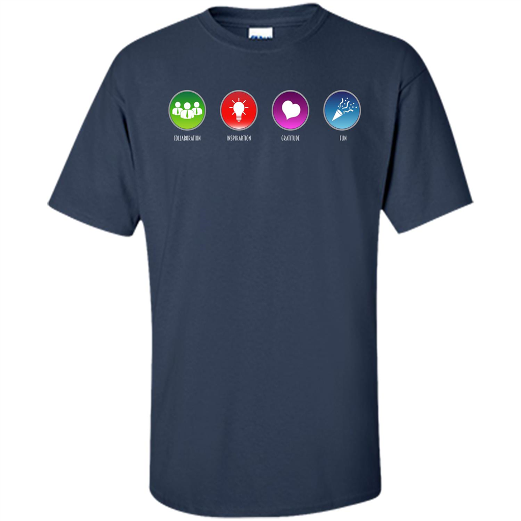Values Icons T-shirt Navy