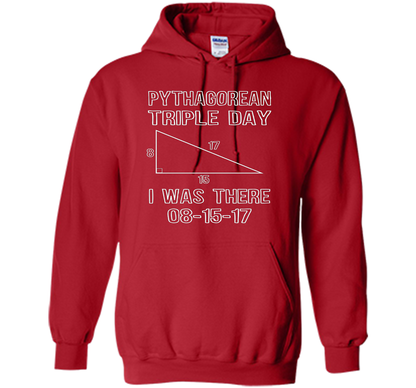 Pythagorean Triple Day 2017 8-15-17 Geeky T-shirt Red