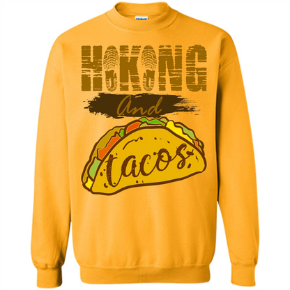 Hiking And Tacos T-shirt Gold