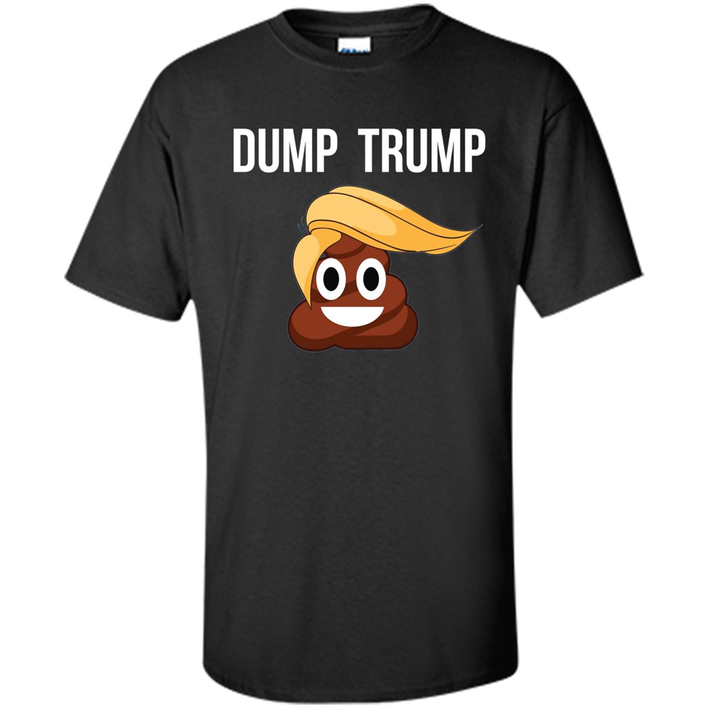 Dump Trump - Poop Emoji T-shirt Black
