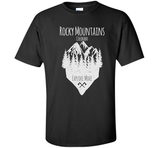 PREMIUM Rocky Mountains, Colorado - Souvenir T-Shirt t-shirt Black