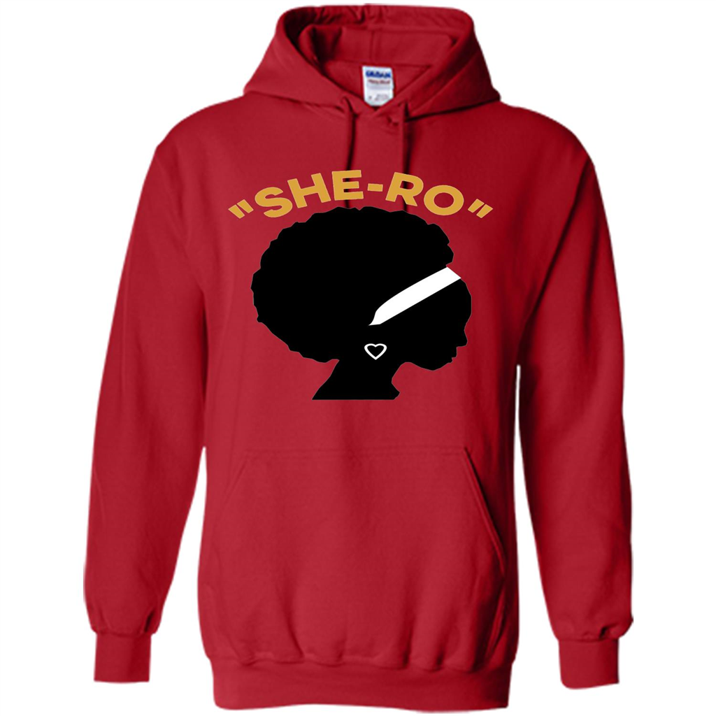 Black Girl Magic T-shirt "She-Ro" Red