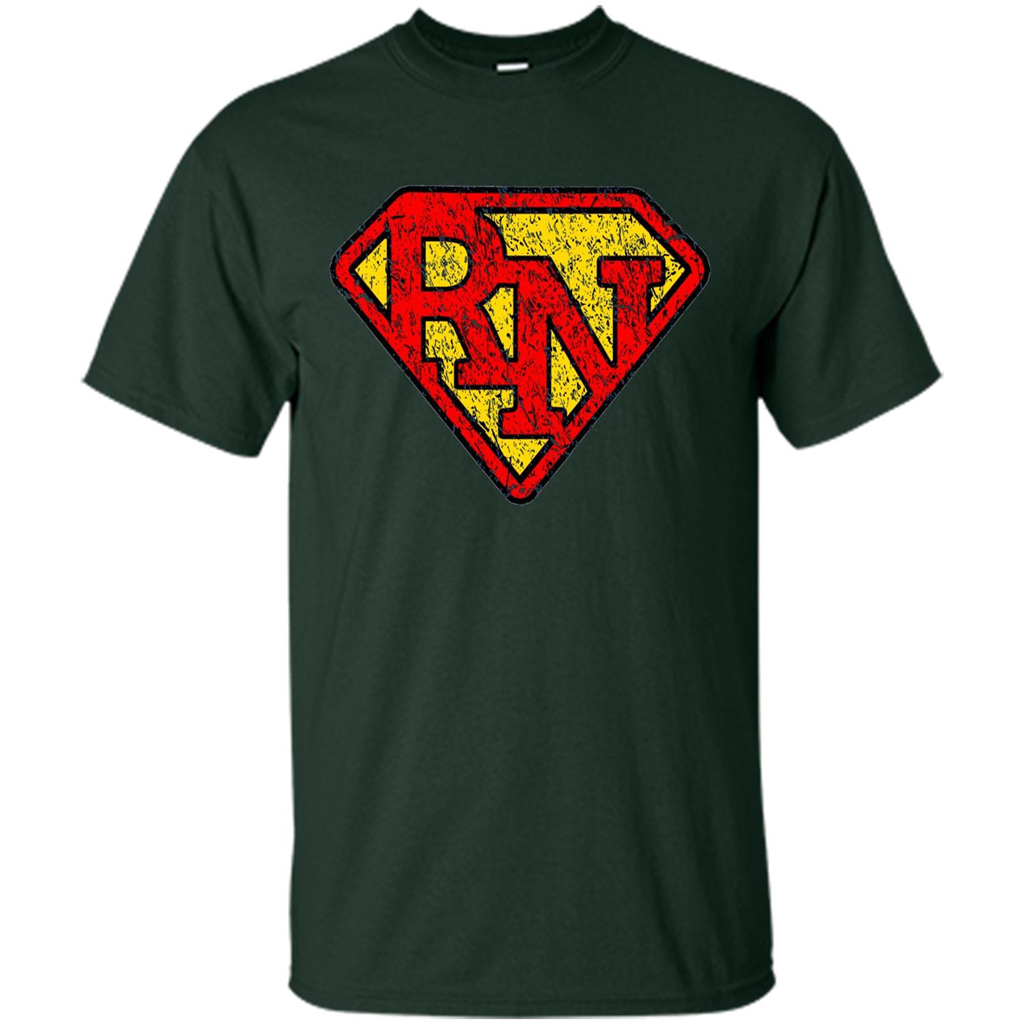 Vintage Super Nurse RN Distressed T-shirt Forest Green