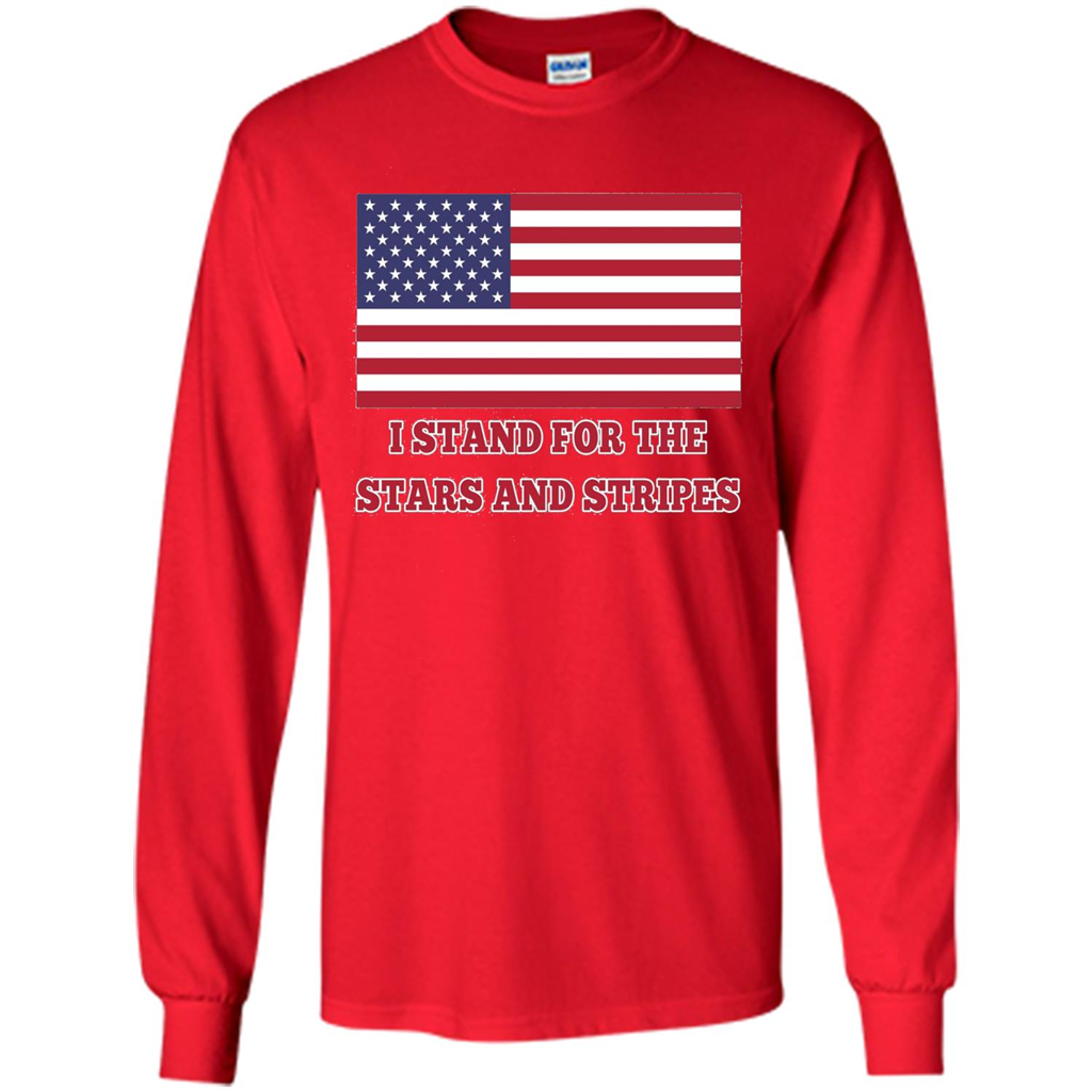 I Stand For The Star And Stripes American Flag T-shirt Red