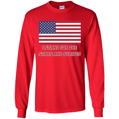 I Stand For The Star And Stripes American Flag T-shirt Red