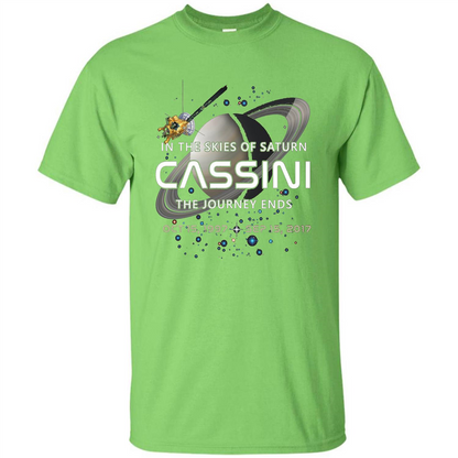 Cassini Spacecraft End Of Mission At Saturn T-Shirt Lime
