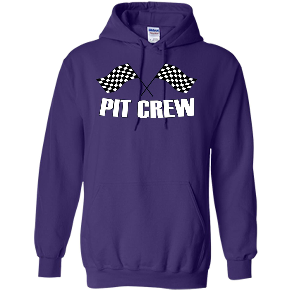 Pit Crew T-shirt for Hosting Race Car Parties Parents Pit Purple