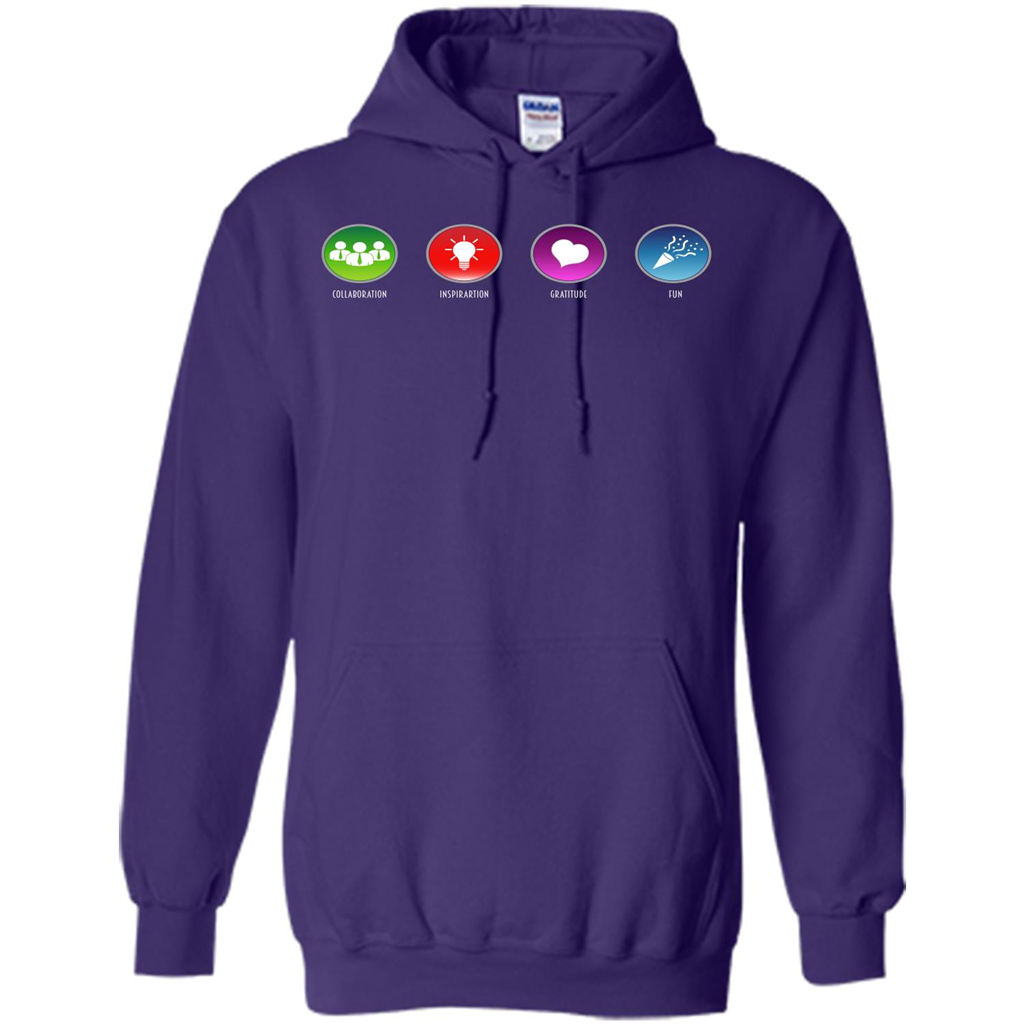 Values Icons T-shirt Purple