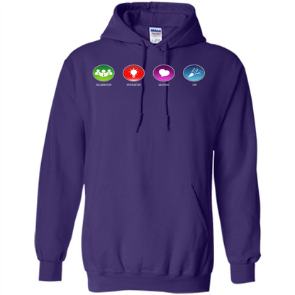 Values Icons T-shirt Purple
