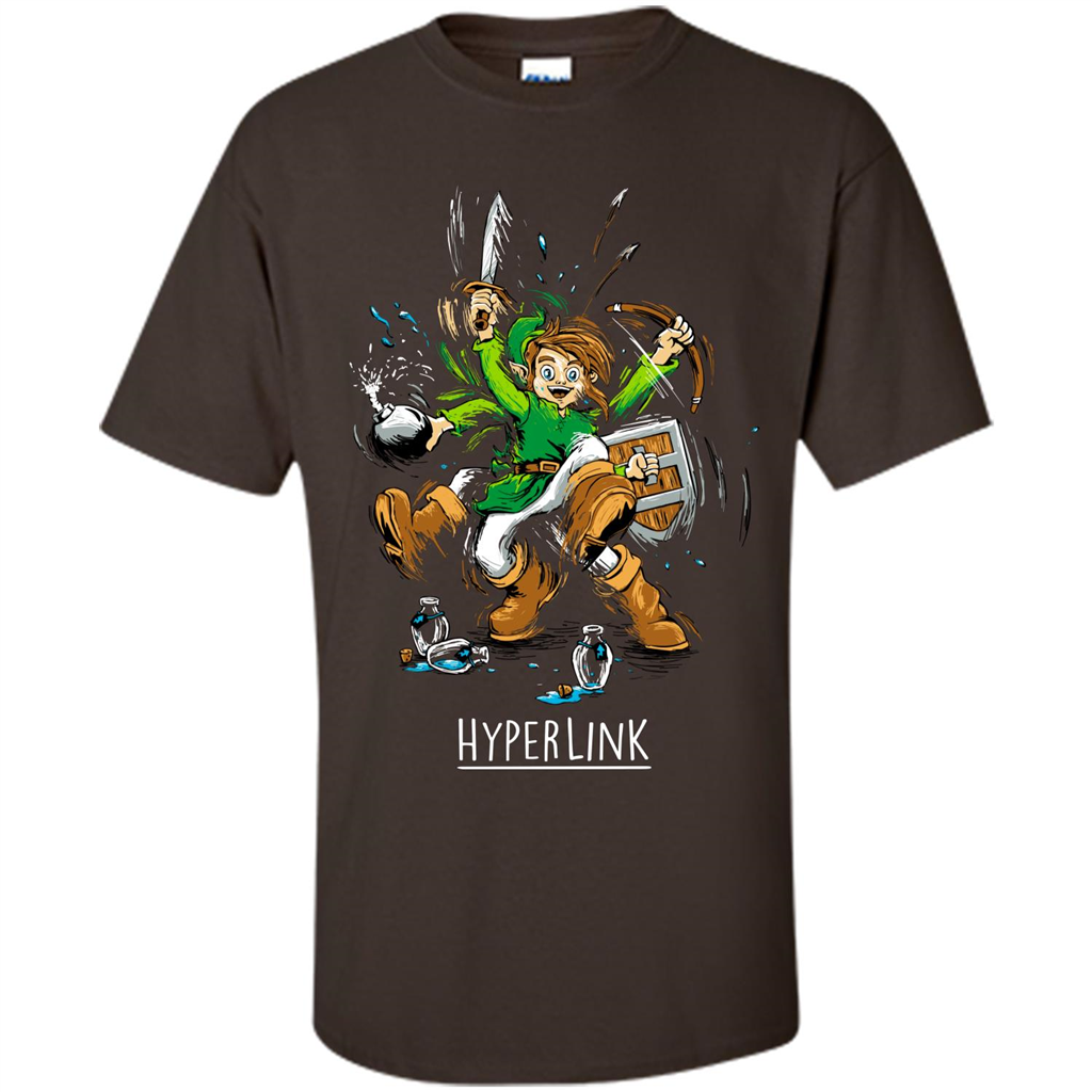 Gamer T-Shirt HyperLink Dark Chocolate