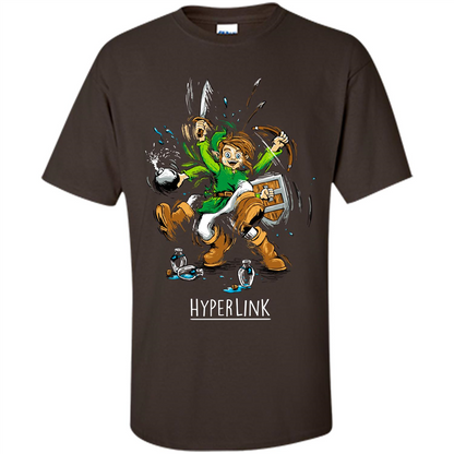 Gamer T-Shirt HyperLink Dark Chocolate
