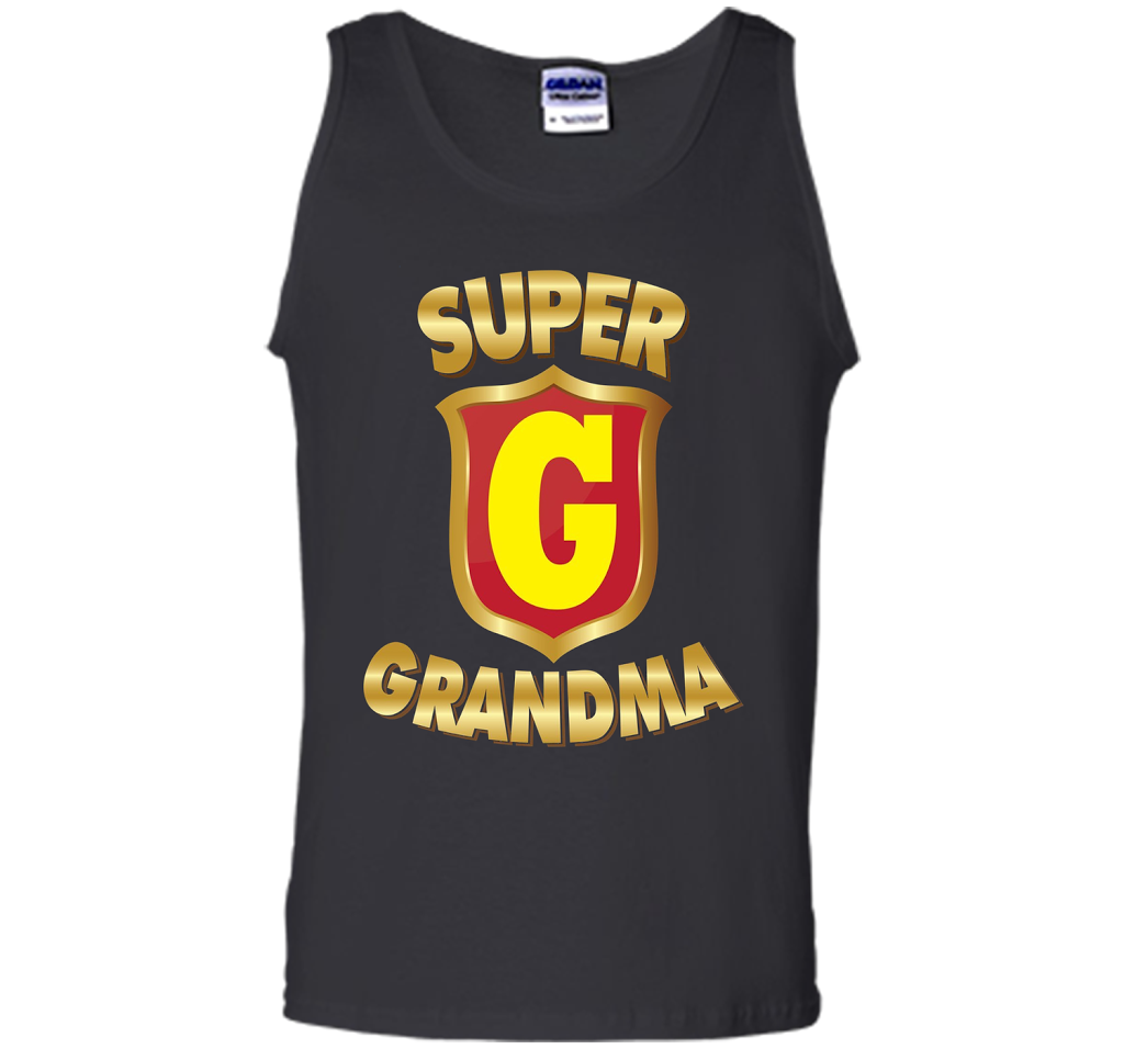 Super Grandma Superhero T-shirt Mother's Parents' Day cool shirt Black