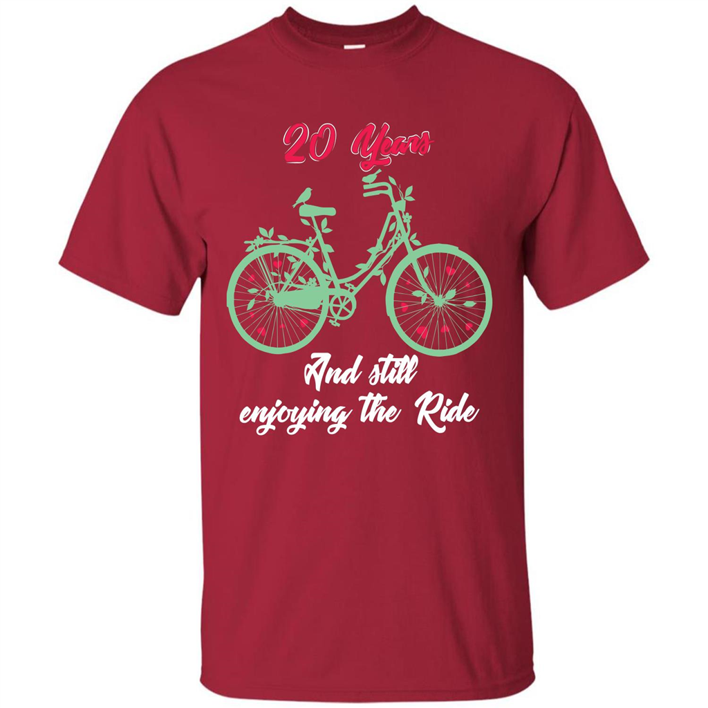Anniversary T-shirt 20 Years And Still Enjoying The Ride Cardinal