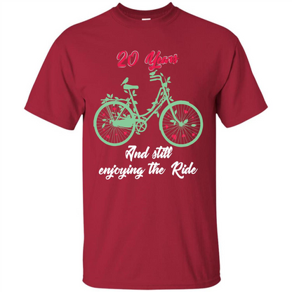 Anniversary T-shirt 20 Years And Still Enjoying The Ride Cardinal