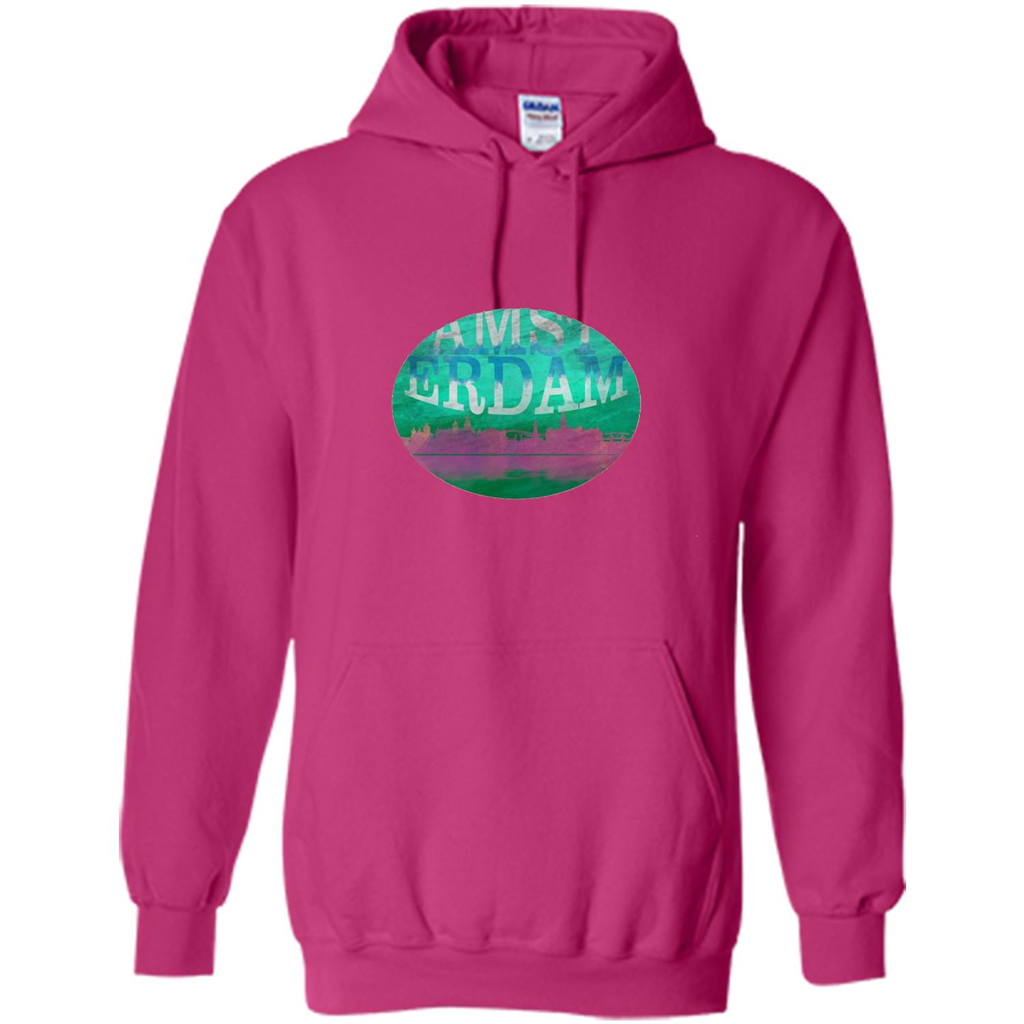 Amsterdam Skyline Horizon Sunset Love Netherlands T-shirt