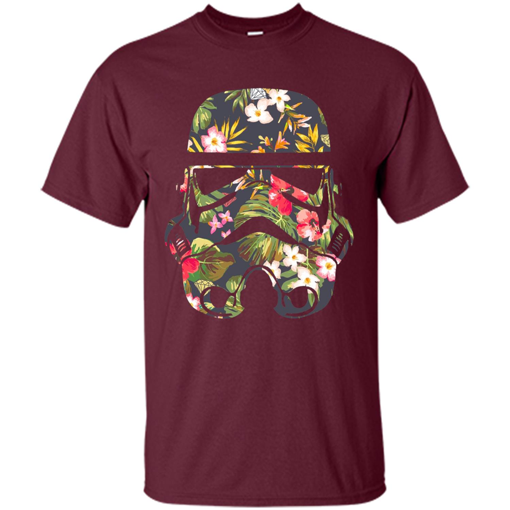 Tropical Stormtrooper Graphic T-Shirt Maroon