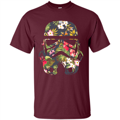 Tropical Stormtrooper Graphic T-Shirt Maroon