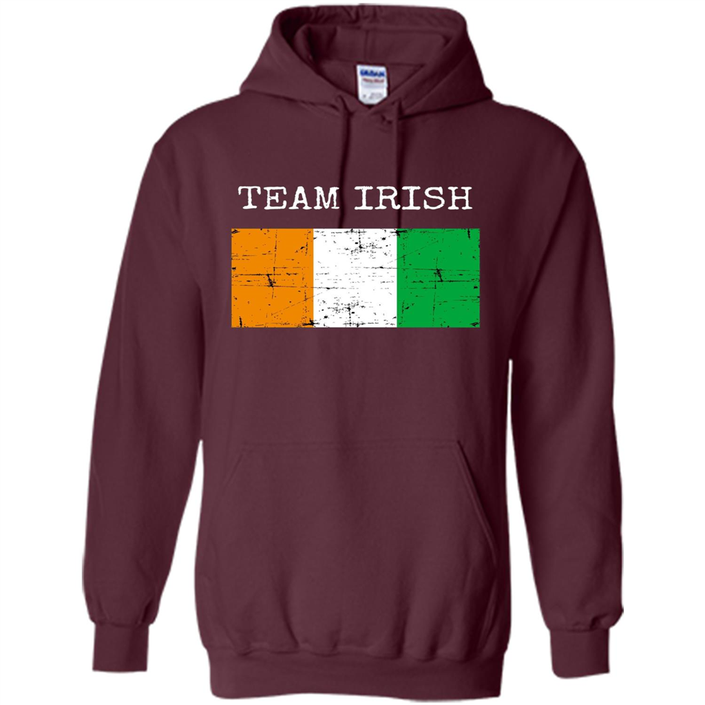 Irish Clothing Irish Flag Shirt Fighting Team T-shirt Maroon