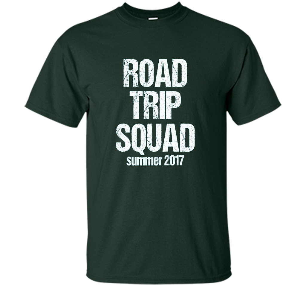Road Trip Squad - Funny Summer Vacation T-Shirt shirt Forest Green