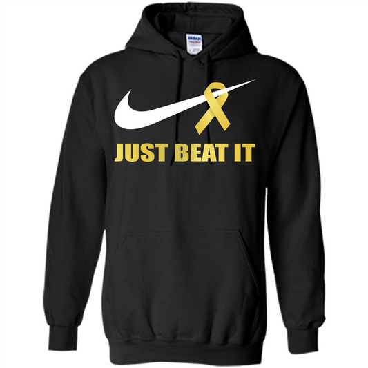 Cancer Awareness T-shirt Just Beat It T-shirt Black