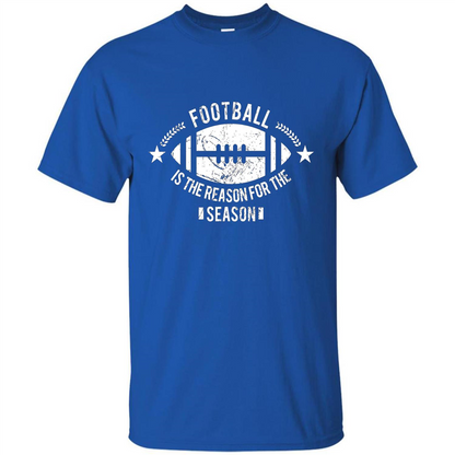 Football Is The Reason For The Season Funny Fan T-Shirt Royal