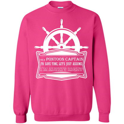 I'm A Pontoon Captain T-shirt Heliconia