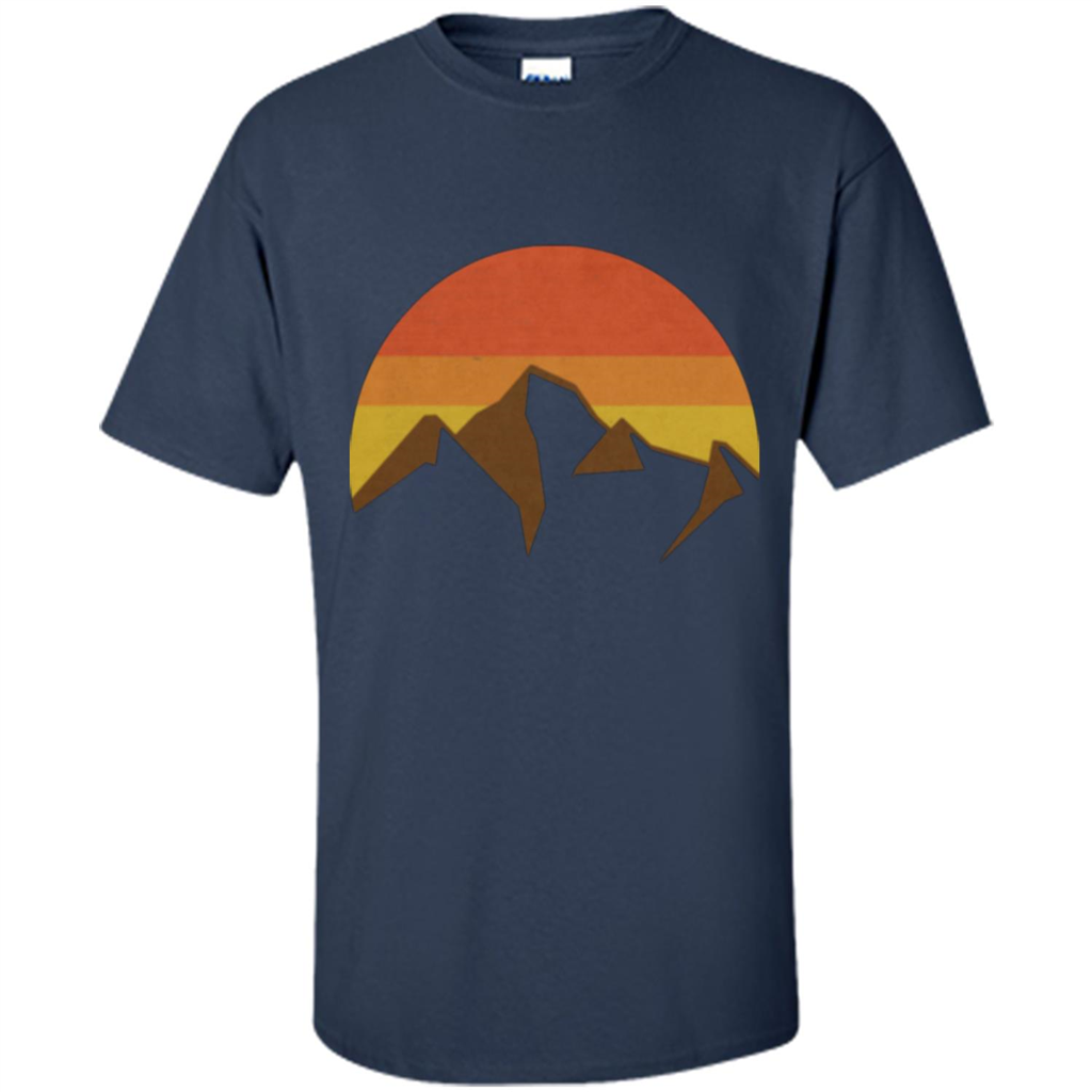 Mountain And Fall Sun T-shirt Navy
