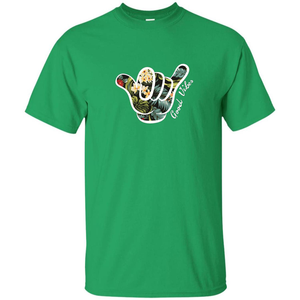 Shaka Good Vibes T-shirt Irish Green