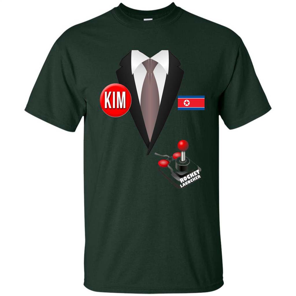North Korea Halloween T-Shirt Rocket Launcher Forest Green