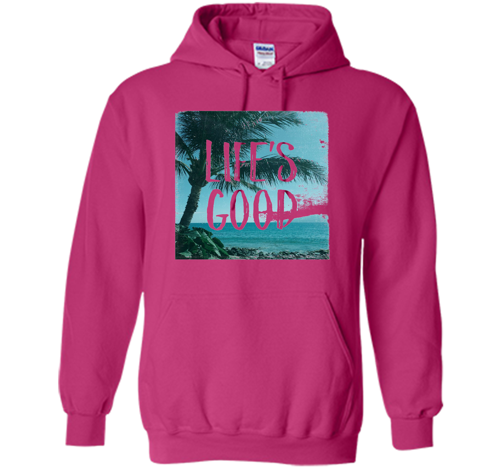 Life's Good Palm Tree T-Shirt cool shirt Heliconia
