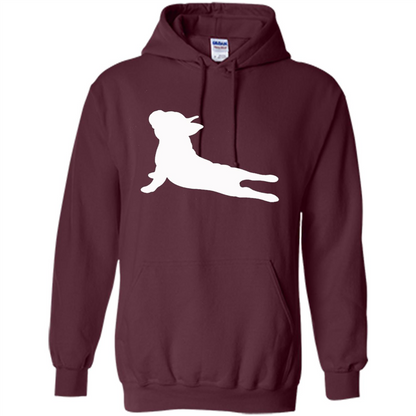 French Bulldog Yoga T-shirt Maroon
