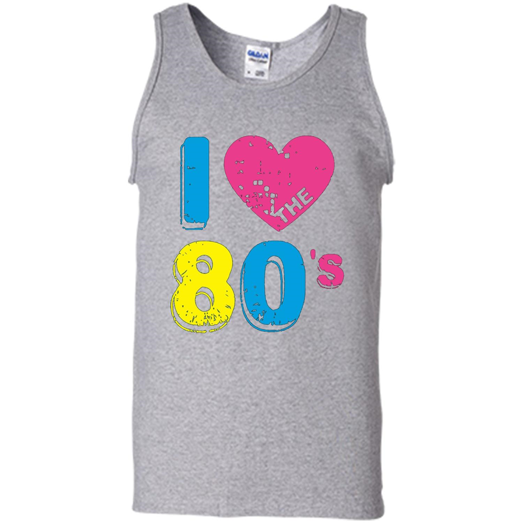 Vintage T-shirt I Love the 80's T-shirt Sport Grey