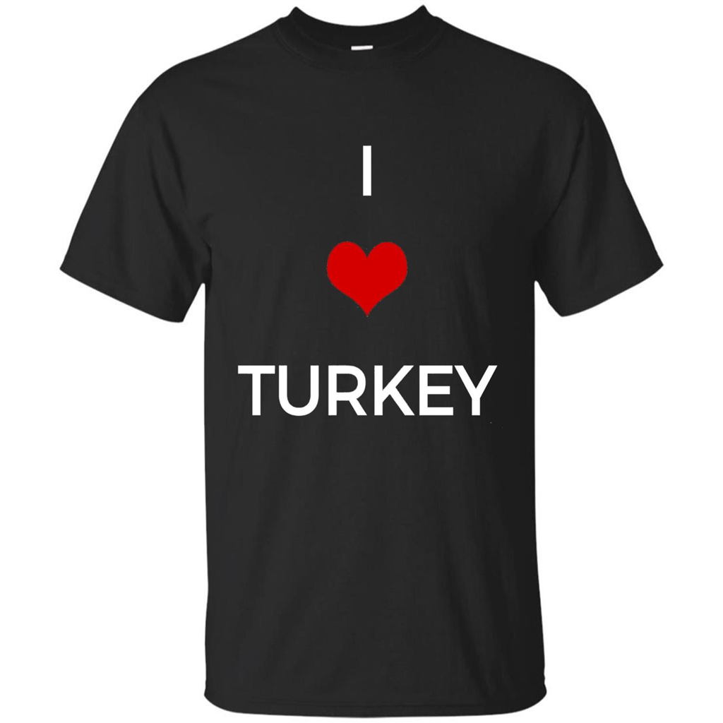 I Love Turkey T-shirt Black
