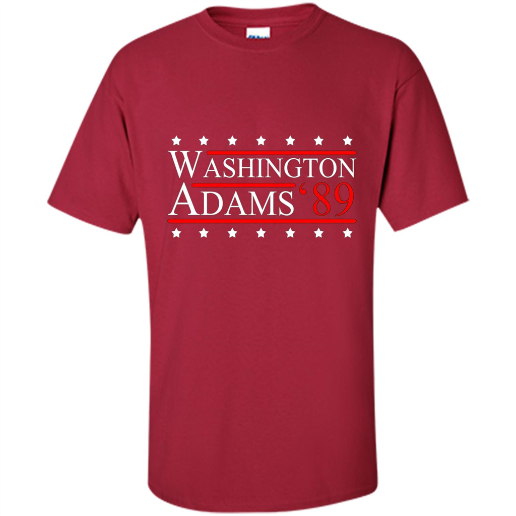 Washington Adams 1789 July 4th T-shirt Cardinal