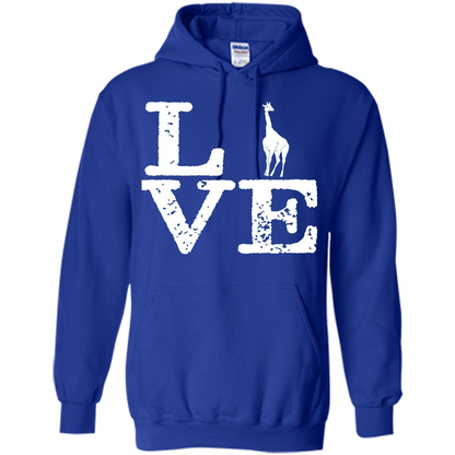 I Love Giraffe T-Shirt Royal