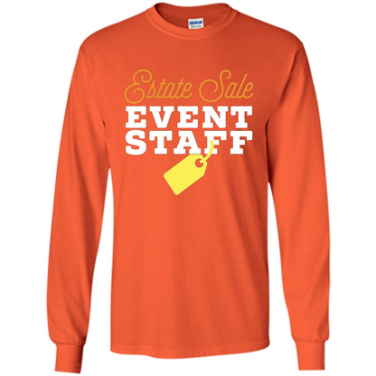 Estate Sale Event Staff T-shirt Orange