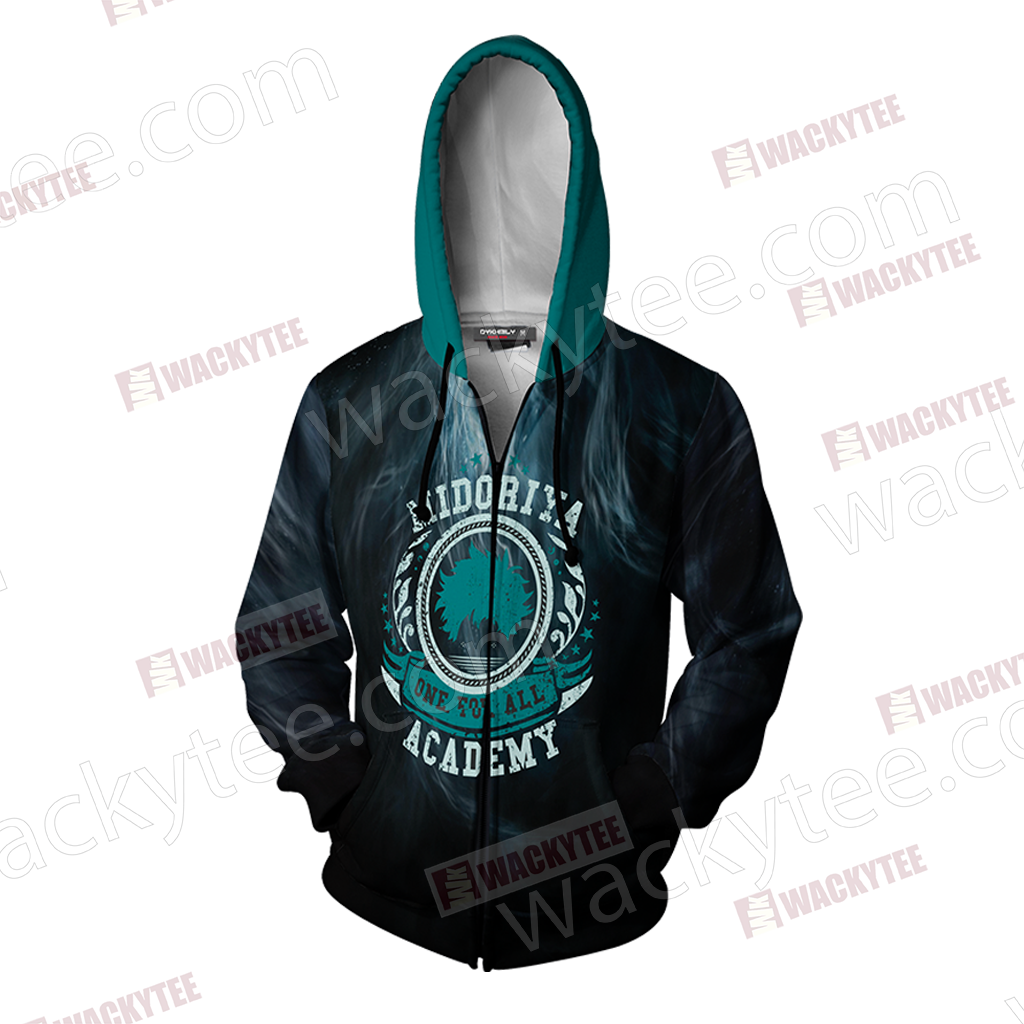 Boku No Hero Academia Izuku Midoriya Zip Up Hoodie Jacket