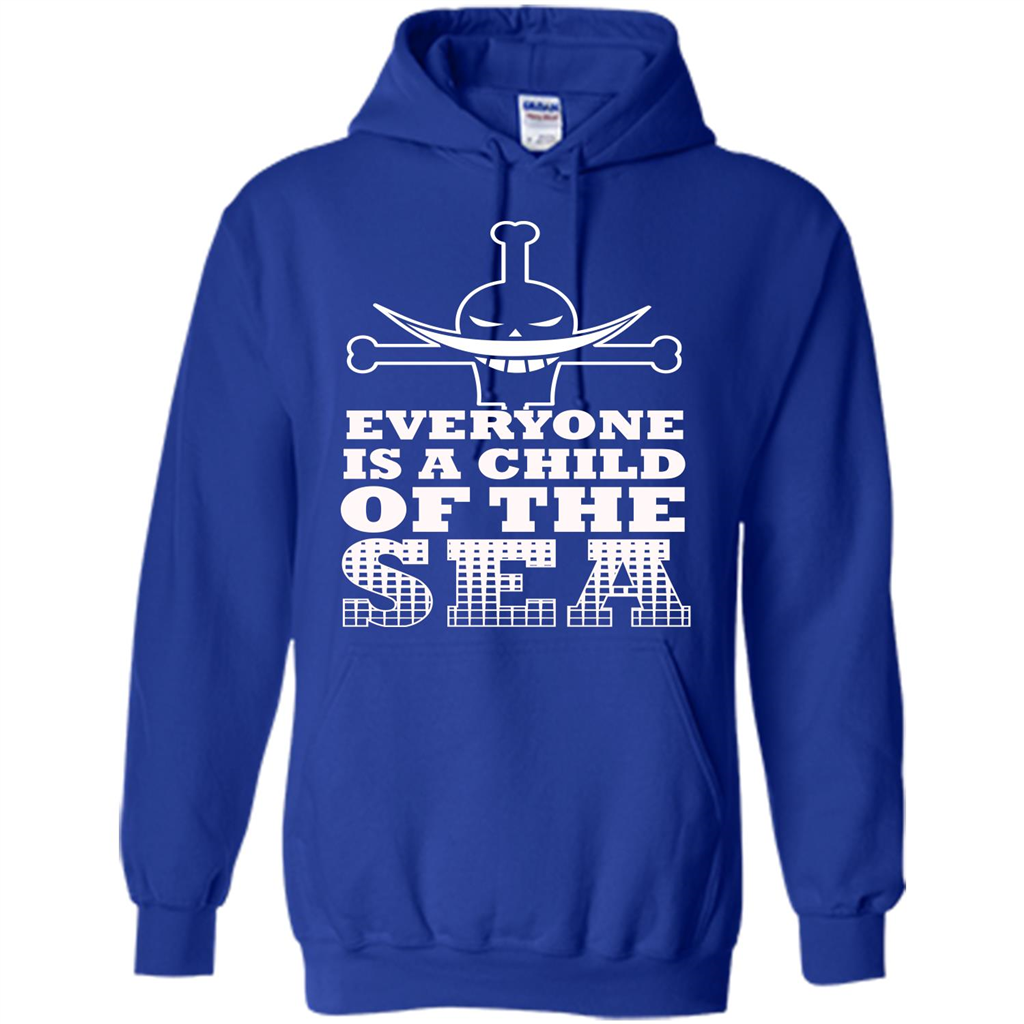 Sea. Everyone Is A Child Of The Sea T-shirt Royal